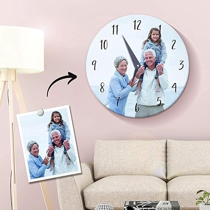 Horloge Murale Personnalisée avec Photo