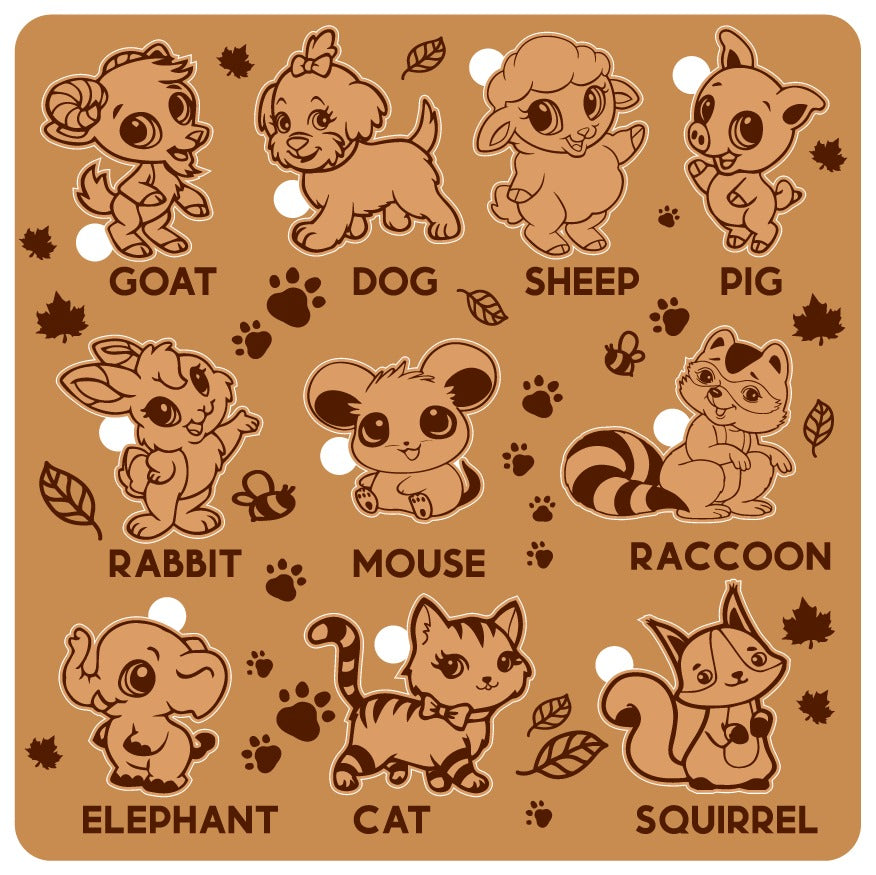 Puzzle éducatif personnalisé en bois