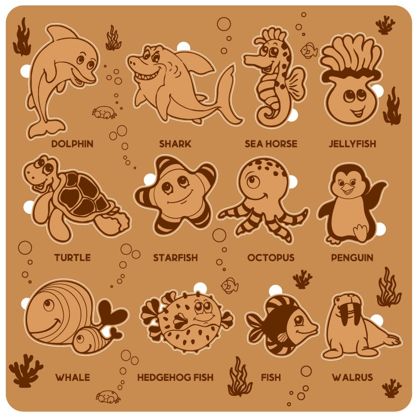 Puzzle éducatif personnalisé en bois