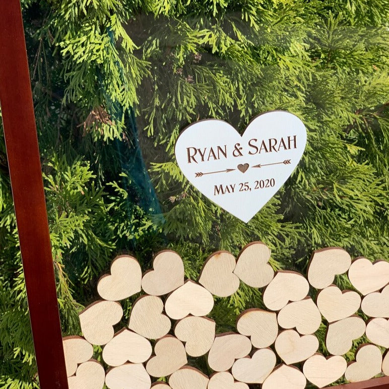 Livre d’or de mariage en bois
