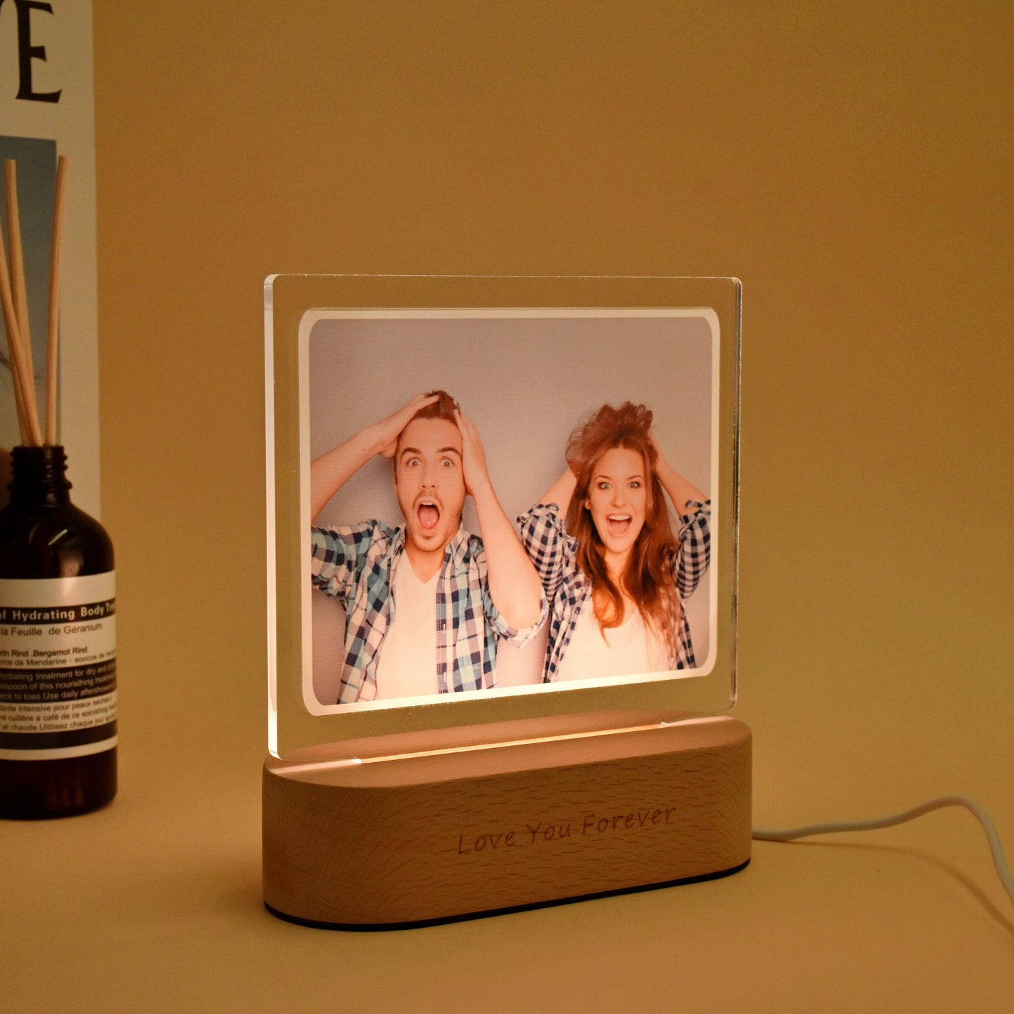 Lampe de nuit personnalisée avec photo de Pantherlox