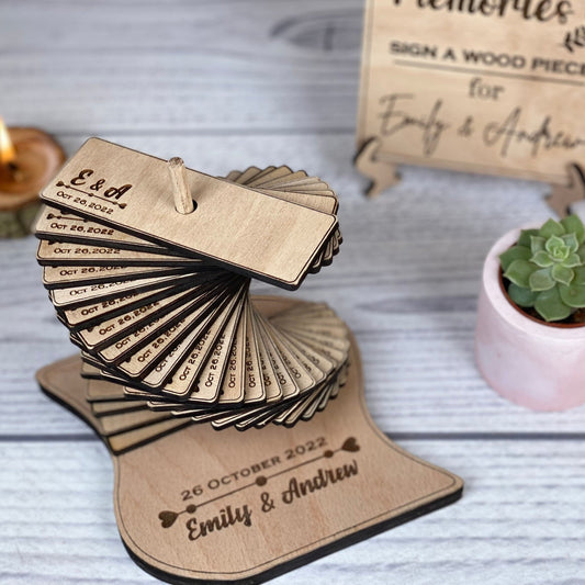 Livre d'Or de Mariage Alternatif "Cœurs Enchantés"