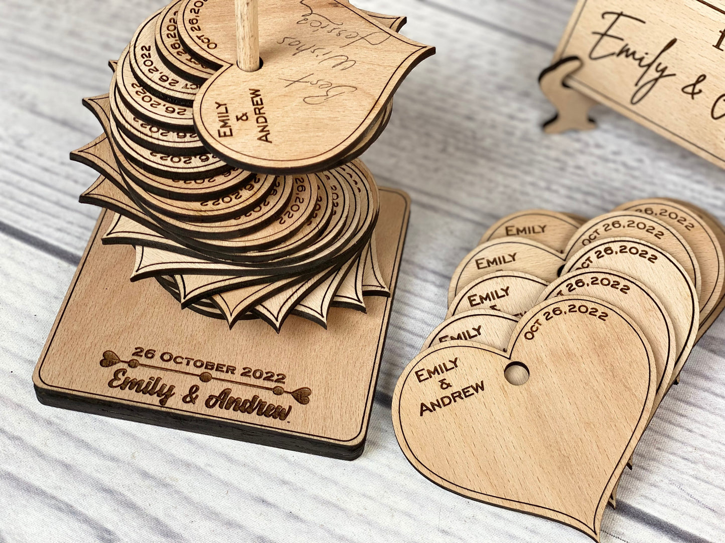 Livre d'Or de Mariage Alternatif "Cœurs Enchantés"