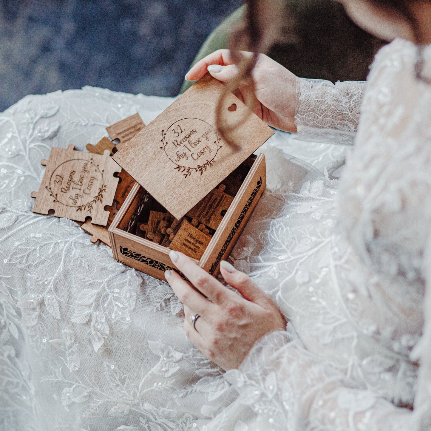 Puzzle en Bois "20 Raisons Pourquoi Je T'aime"
