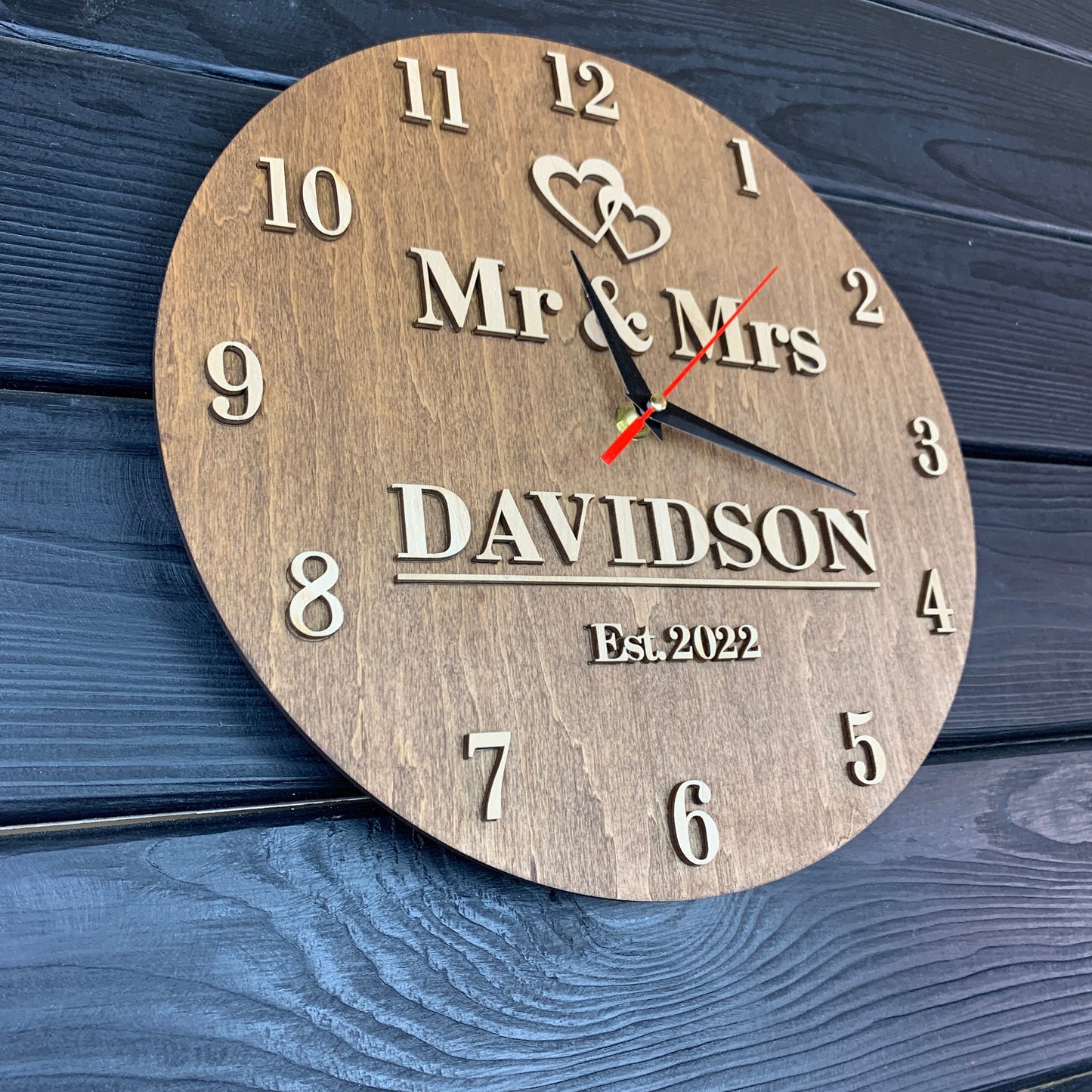 Horloge Murale Familiale Personnalisée