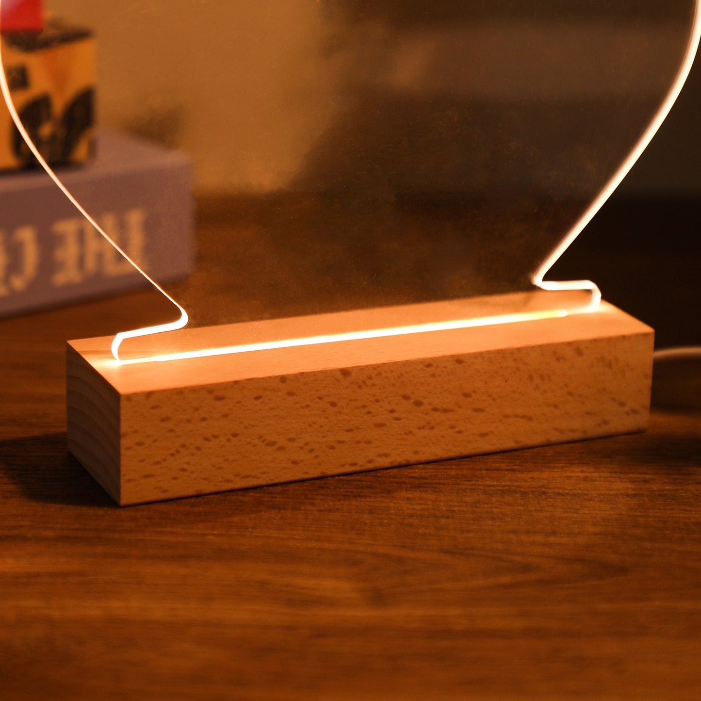 Lampe Photo Cœur Personnalisée