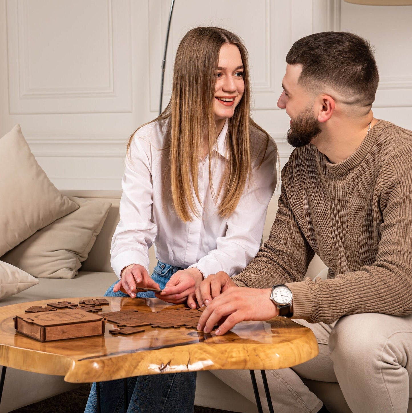 Puzzle en Bois "20 Raisons Pourquoi Je T'aime"