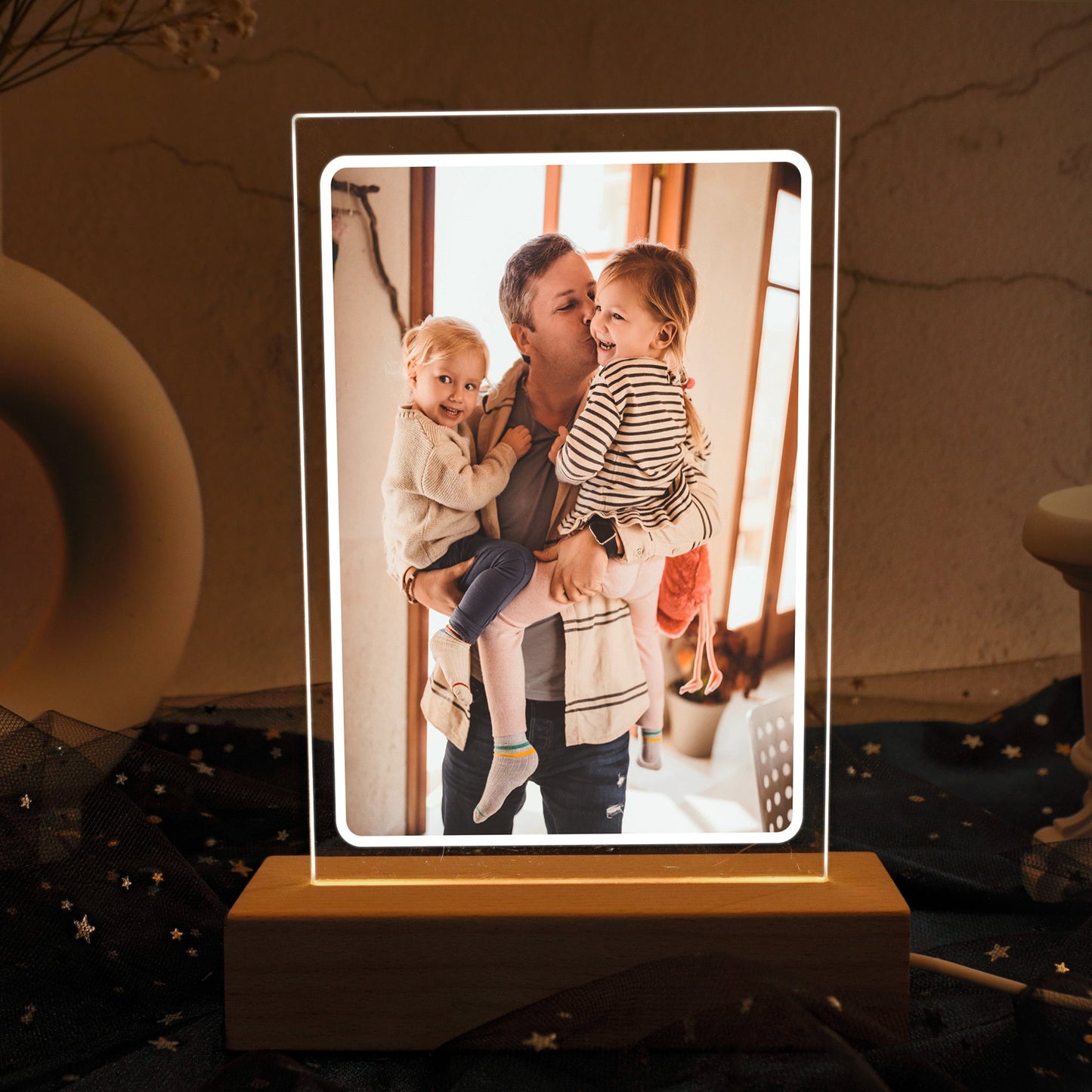 Lampe de nuit personnalisée avec photo de Pantherlox