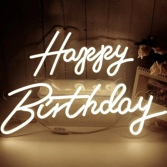 Enseigne Au Néon Joyeux Anniversaire