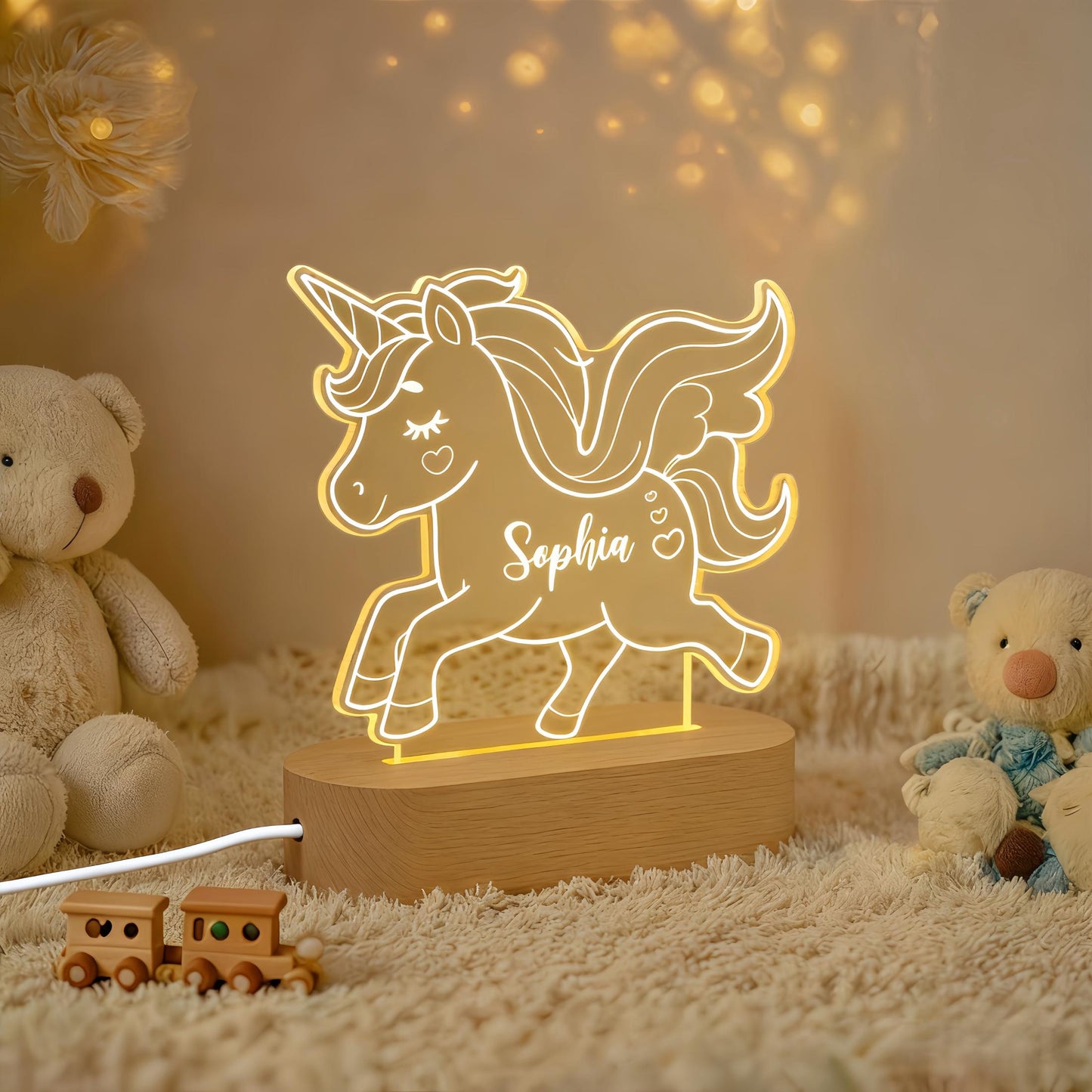 Veilleuse Licorne Personnalisée