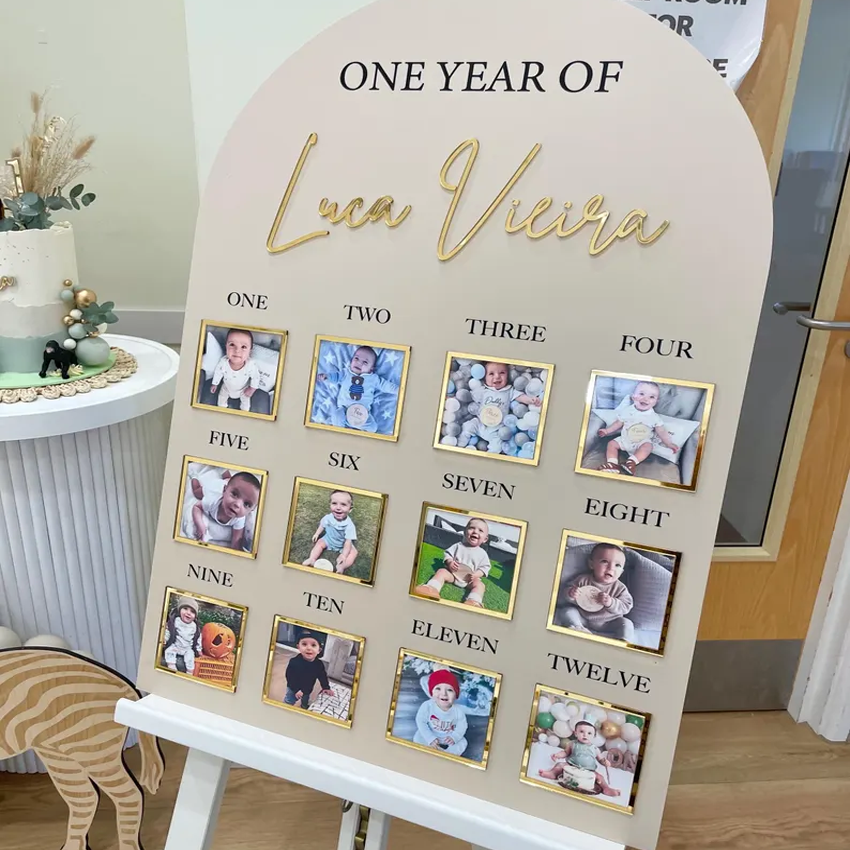 Tableau 1er anniversaire personnalisé