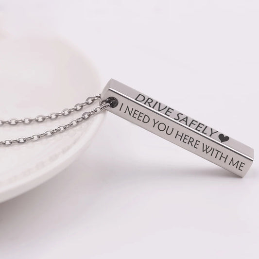 PANTHERLOX Collier Prénom Personnalisé en Argent