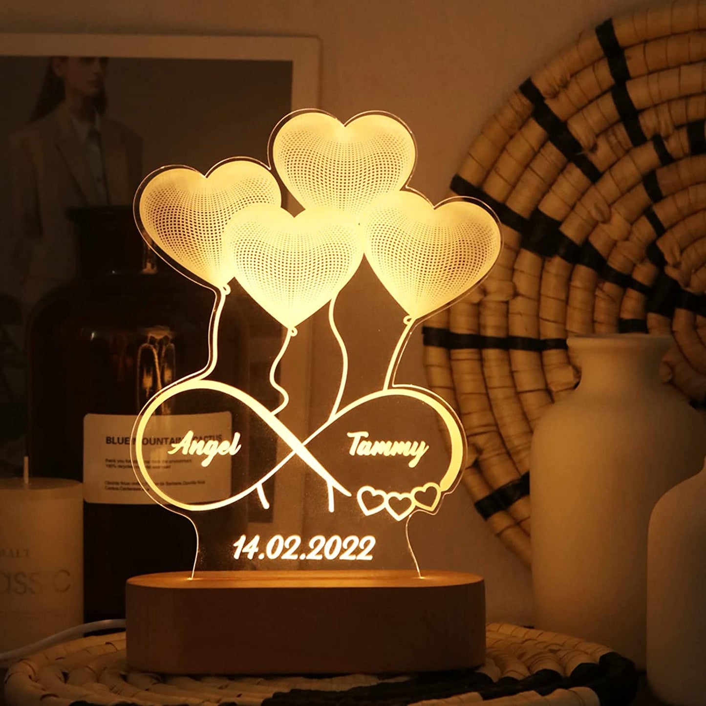 Lampe 3D D’illusion Acrylique