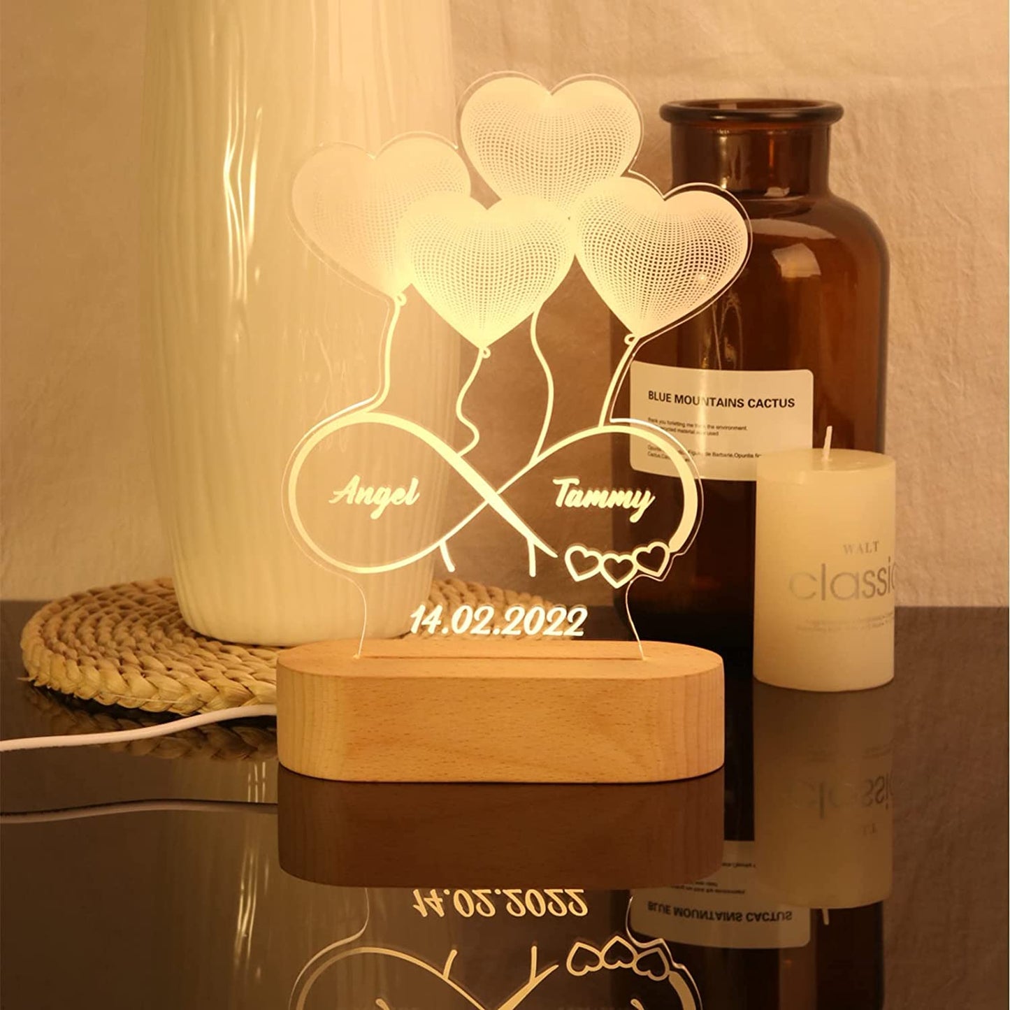 Lampe 3D D’illusion Acrylique