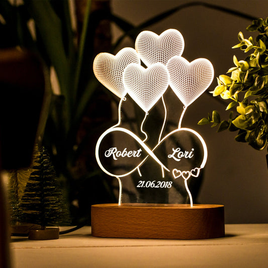 Lampe 3D D’illusion Acrylique