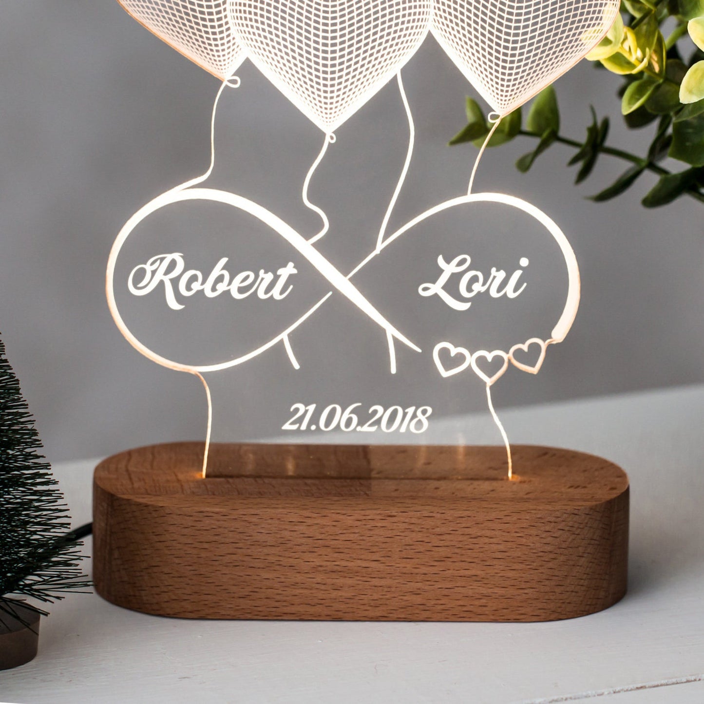 Lampe 3D D’illusion Acrylique