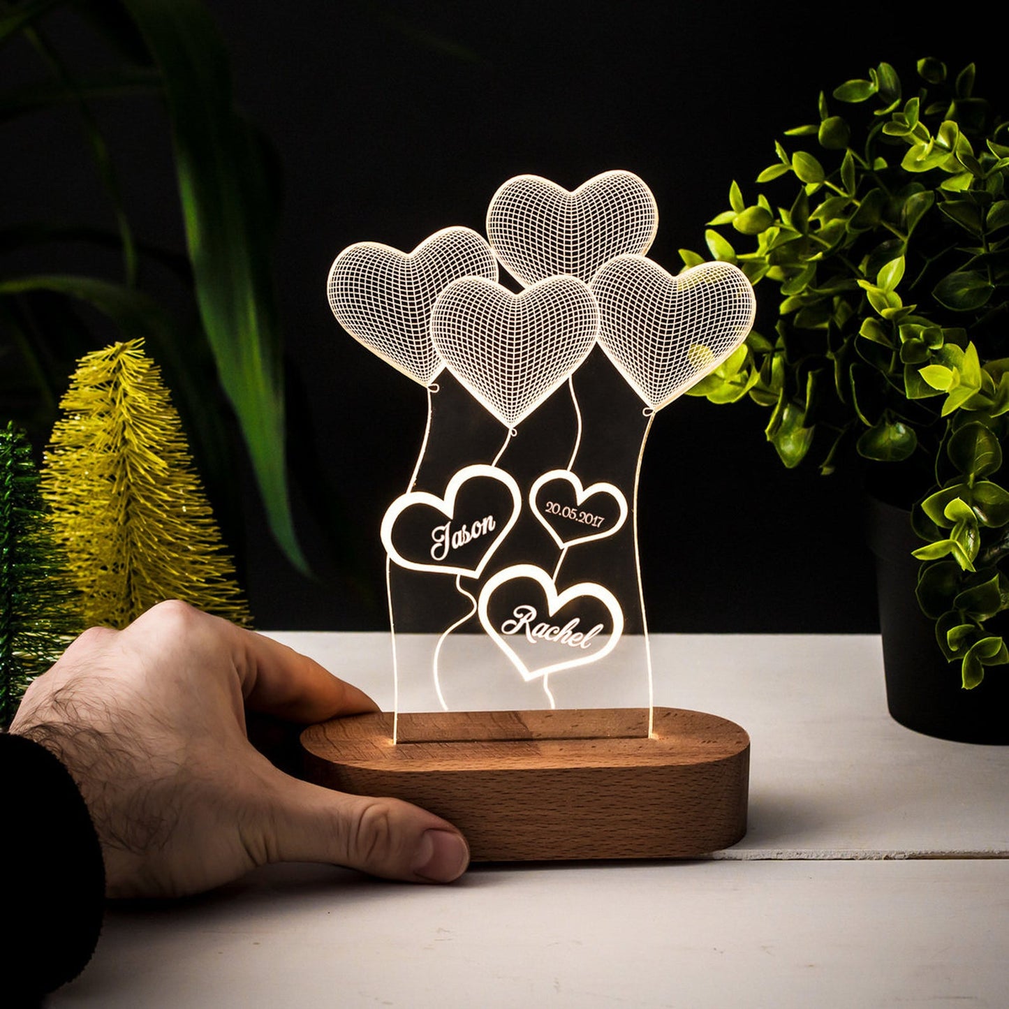 Lampe 3D D’illusion Acrylique