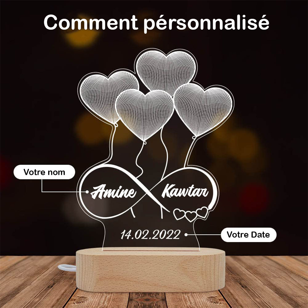 Lampe 3D D’illusion Acrylique