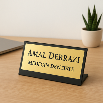 Plaque de Bureau Personnalisée