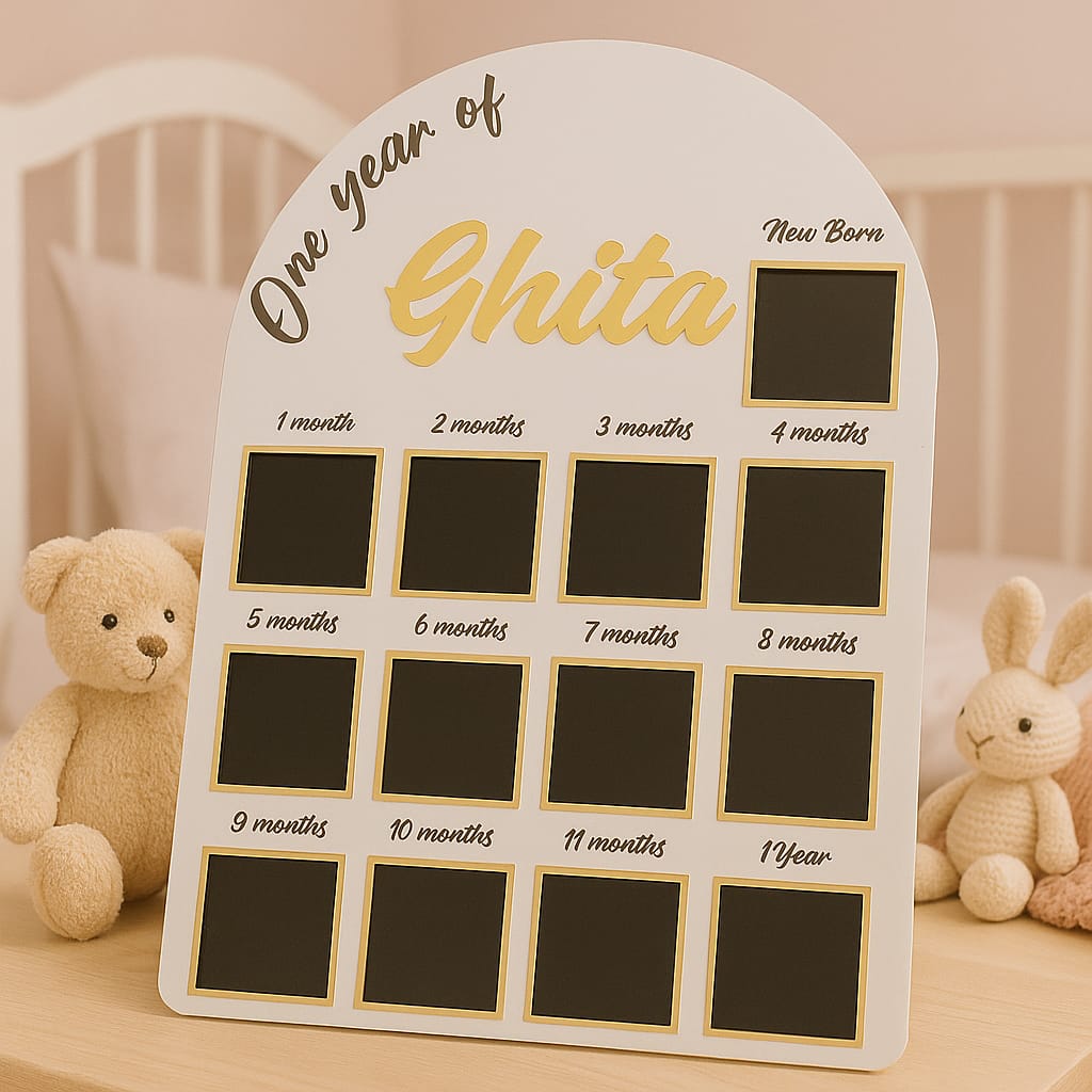 Tableau 1er anniversaire personnalisé