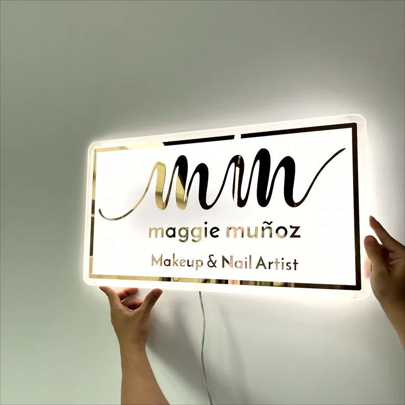 Décoration de logo personnalisé en acrylique néon