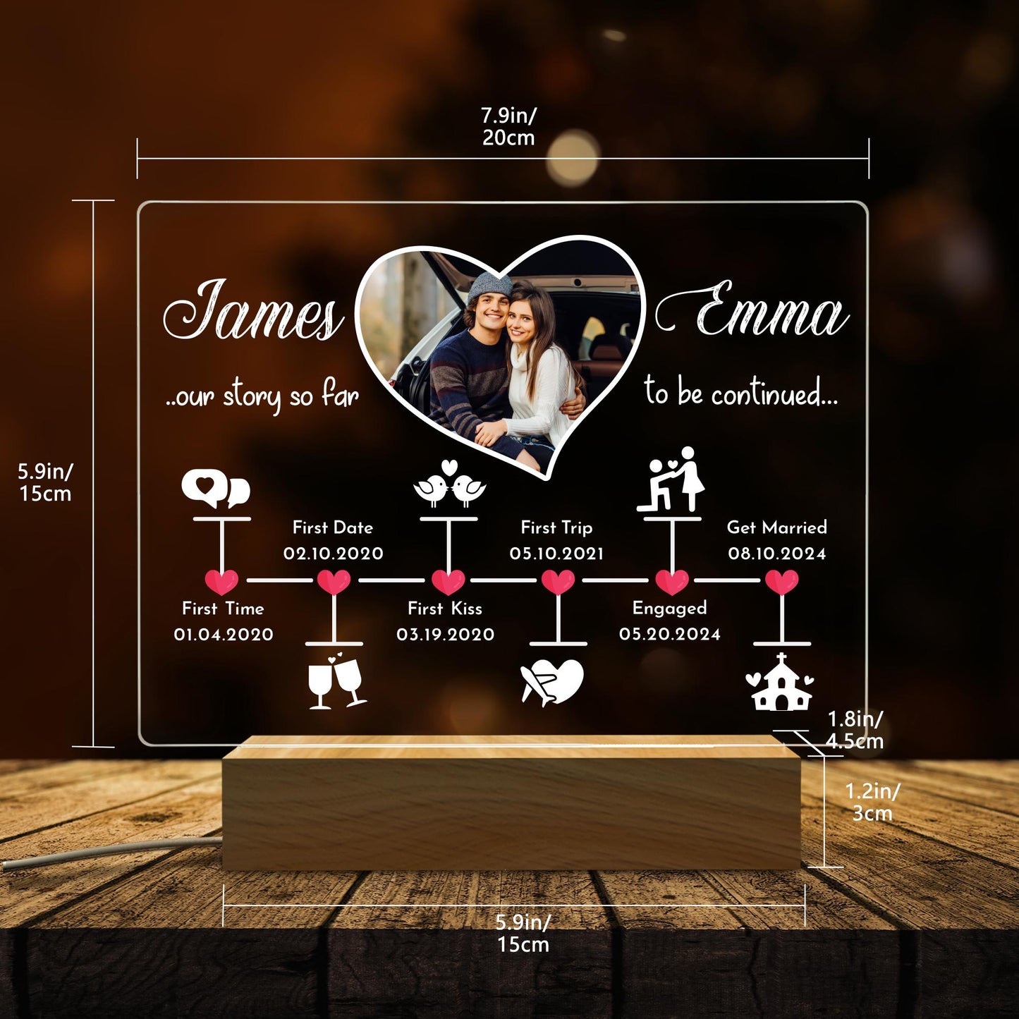 Veilleuse Histoire d’Amour