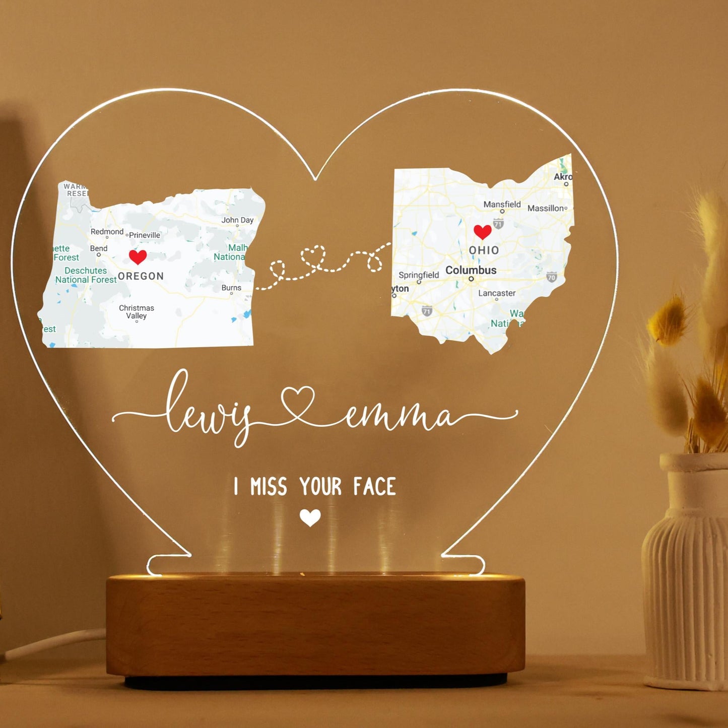 Veilleuse Amour à Distance