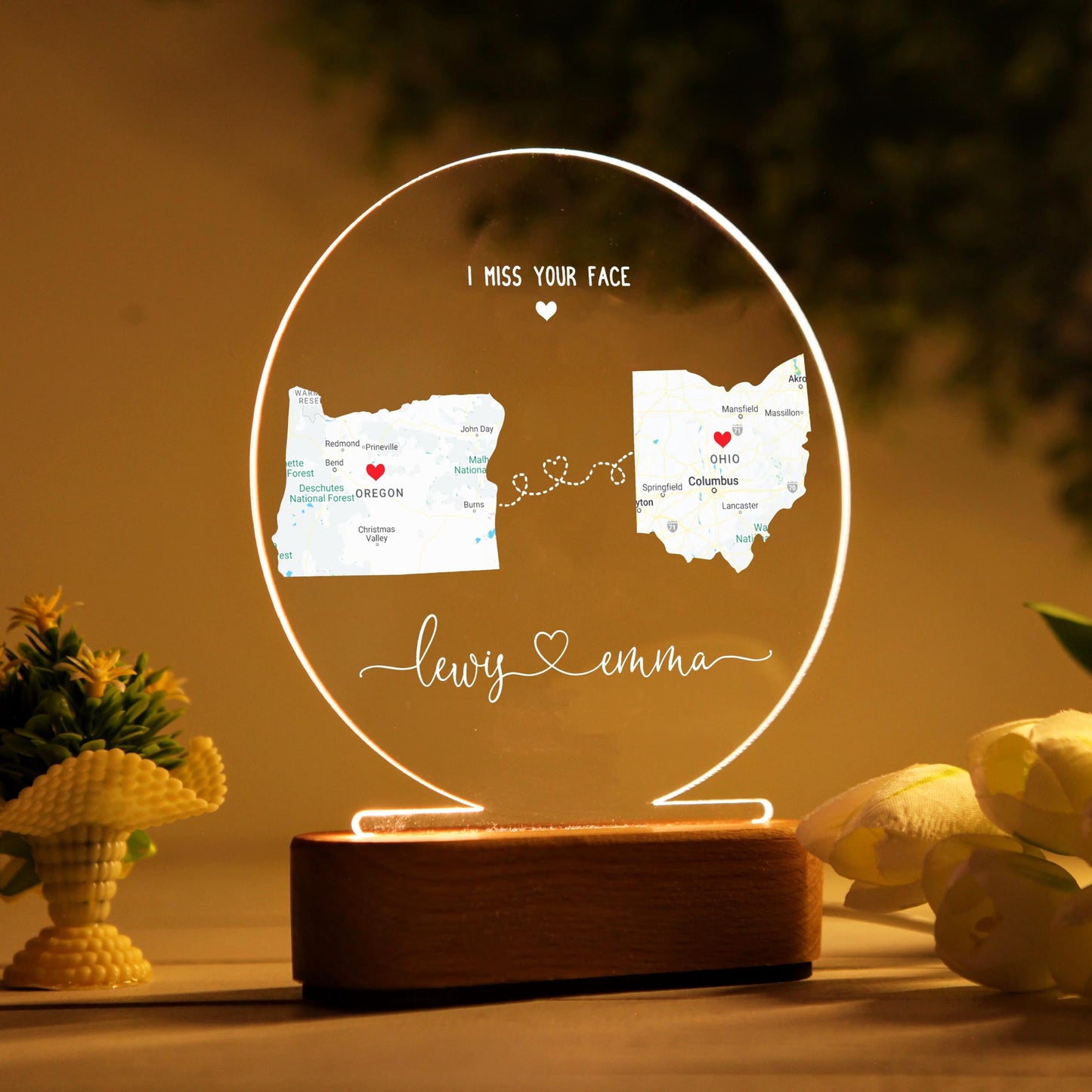 Veilleuse Amour à Distance