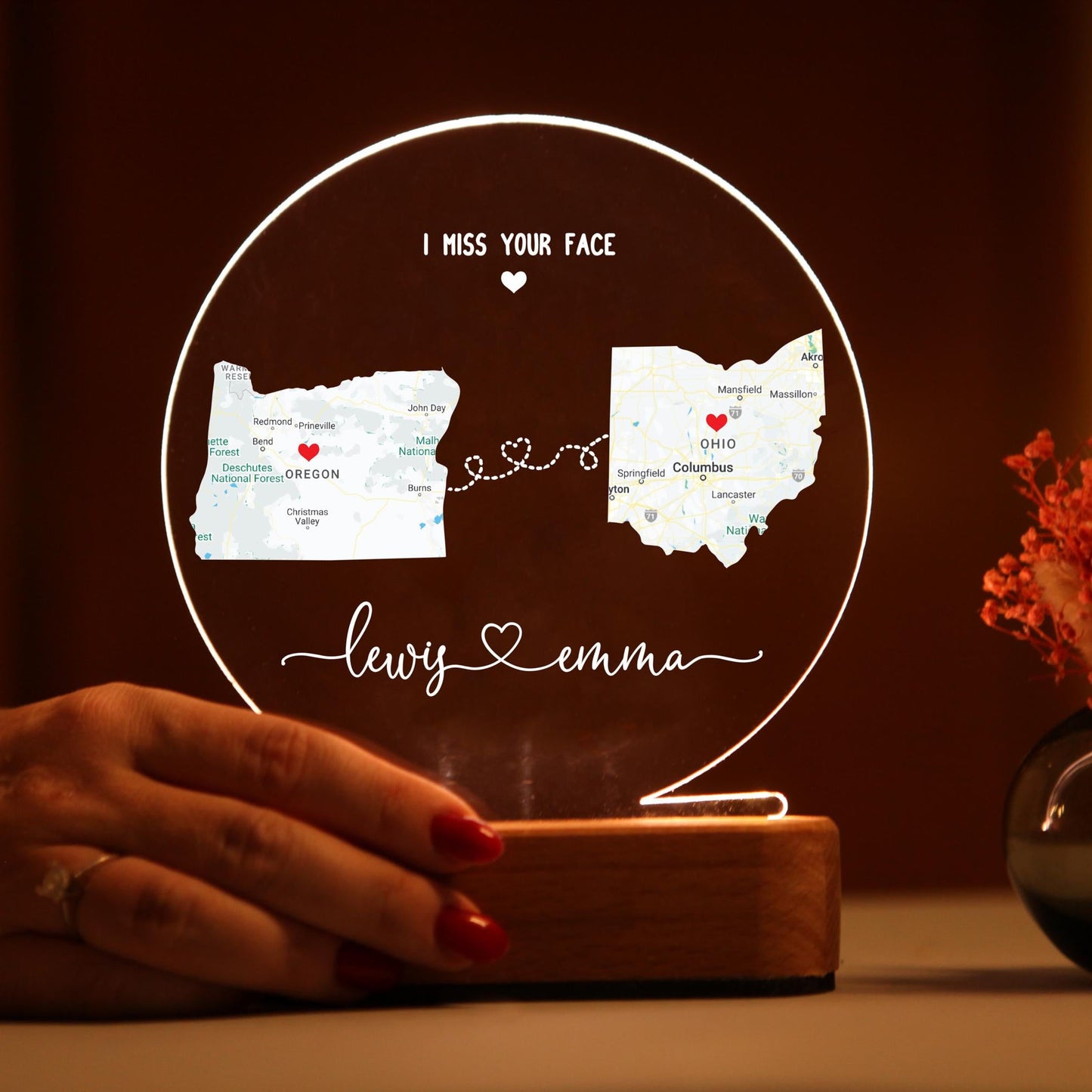 Veilleuse Amour à Distance