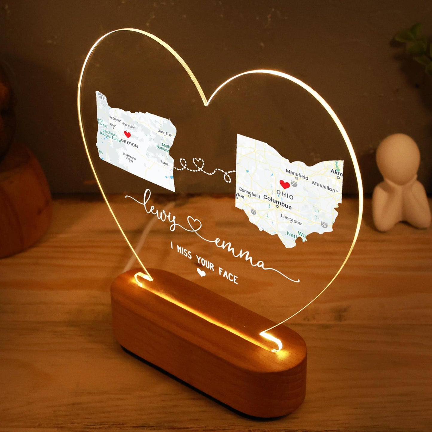 Veilleuse Amour à Distance