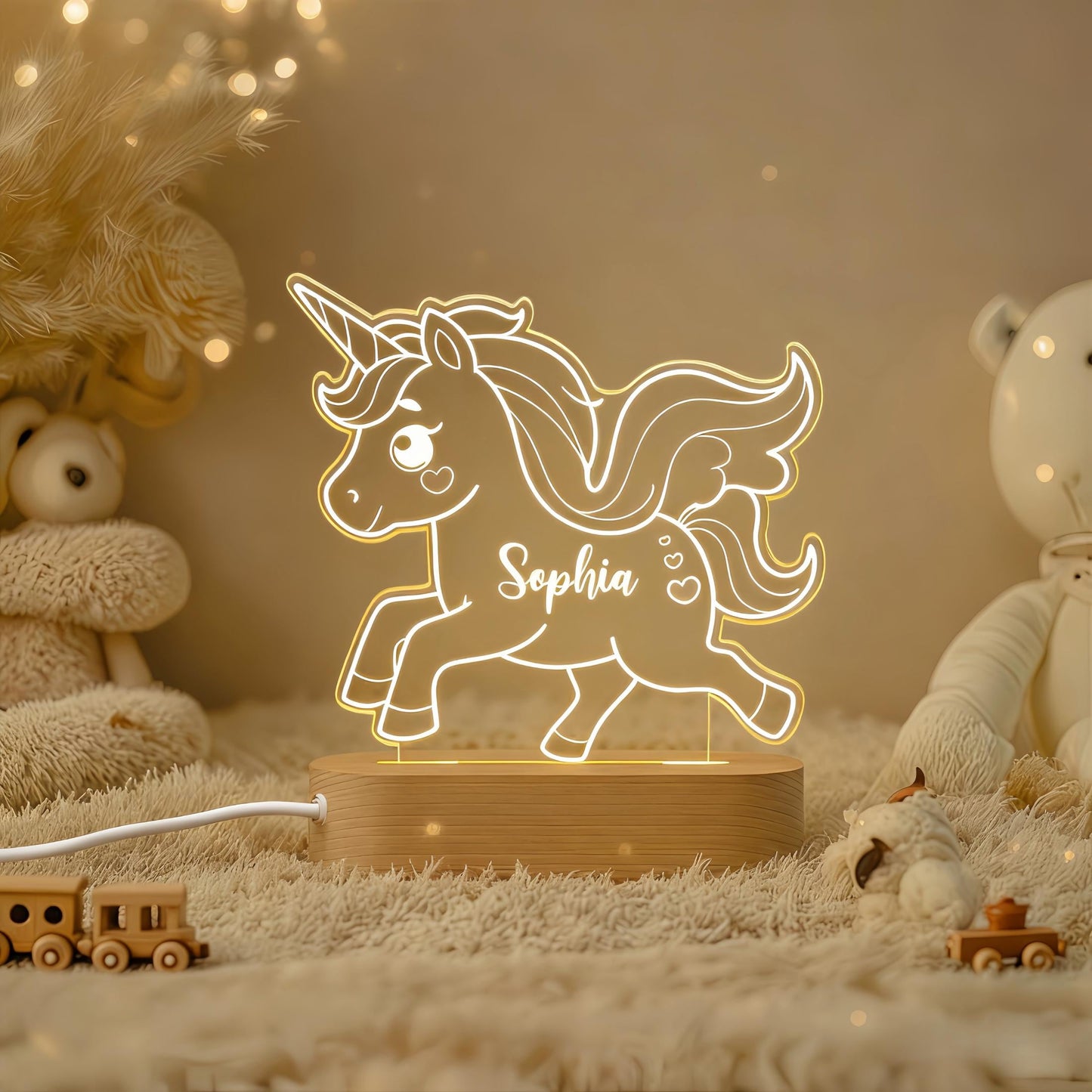 Veilleuse Licorne Personnalisée