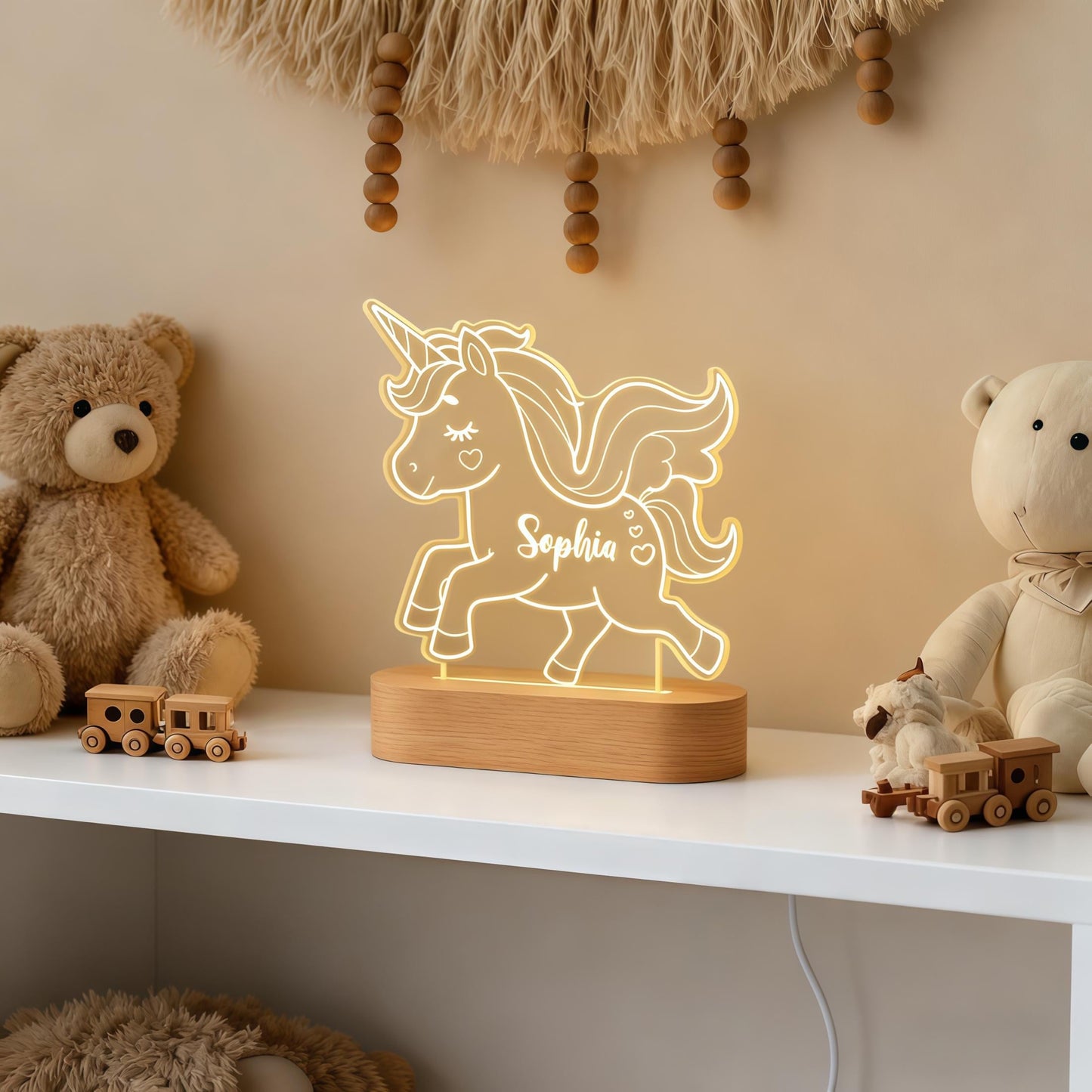 Veilleuse Licorne Personnalisée